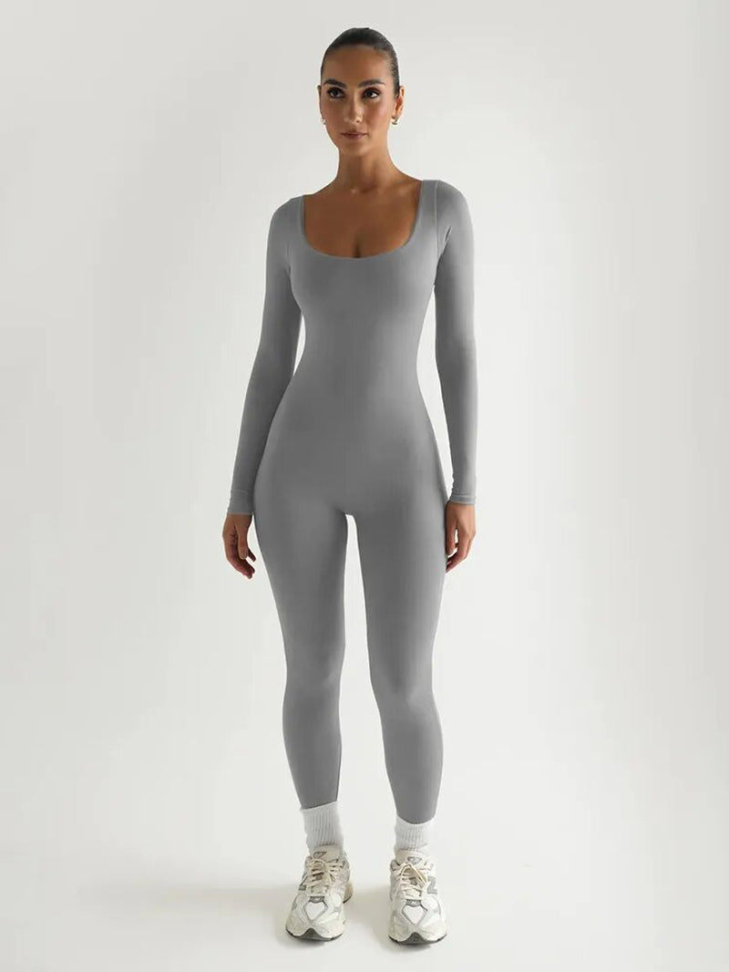 Yoga Jumpsuit Long-Sleeved