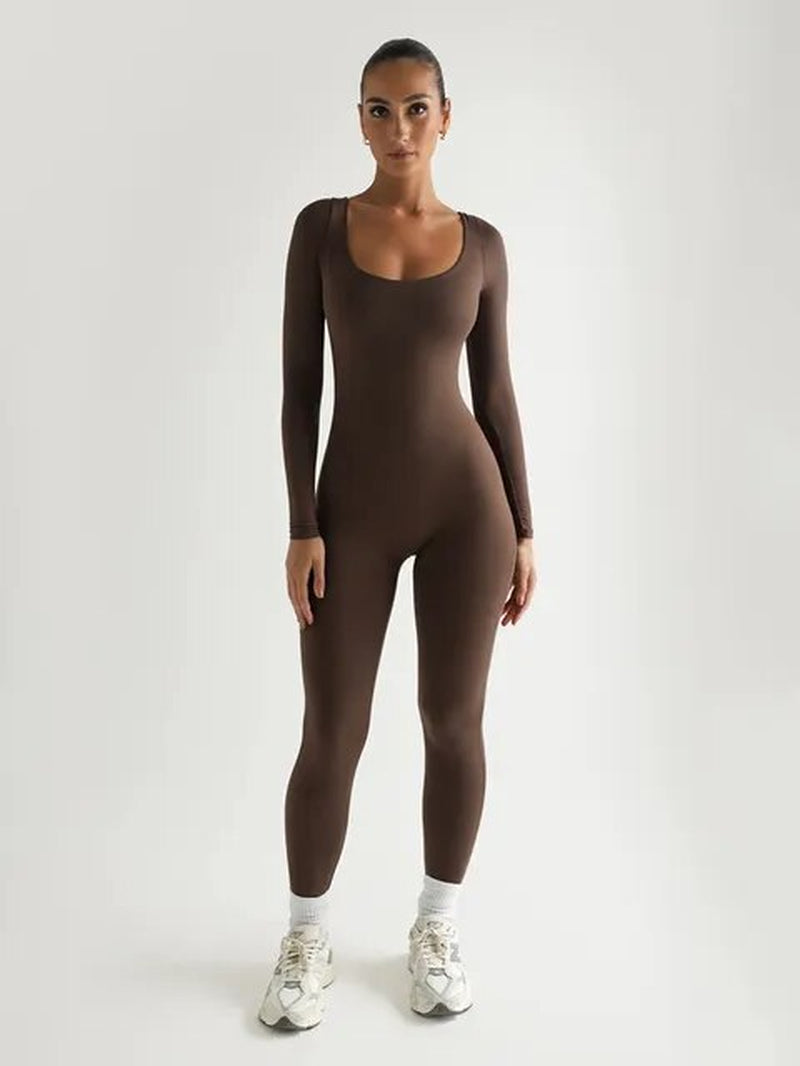 Yoga Jumpsuit Long-Sleeved