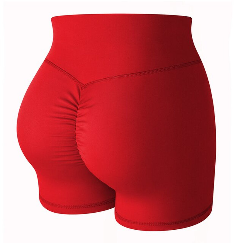 Women High Waist Workout Gym Shorts