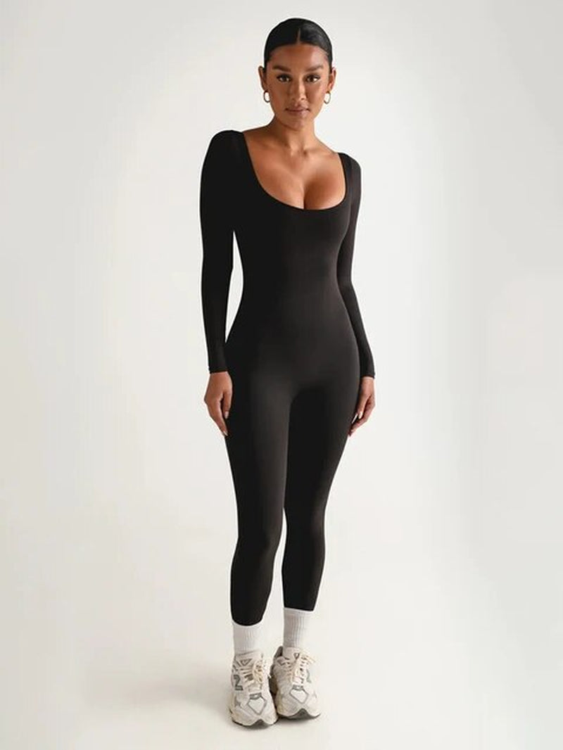 Yoga Jumpsuit Long-Sleeved