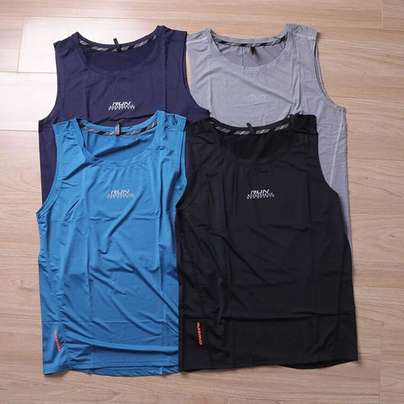 Workout Tank Top Men Sleeveless Shirt Running Vest Men Workout Clothing Running Singlets Men Summer Vest for Men Cycling Tops