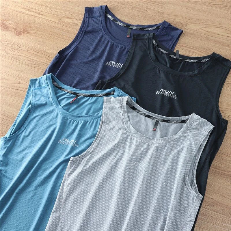 Workout Tank Top Men Sleeveless Shirt Running Vest Men Workout Clothing Running Singlets Men Summer Vest for Men Cycling Tops