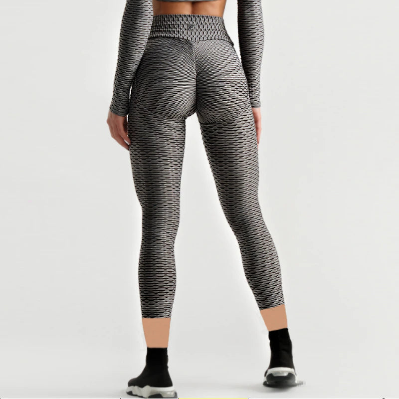 Sexy Butt Slim Cropped Pants Indoor Sports Workout Leggings Female