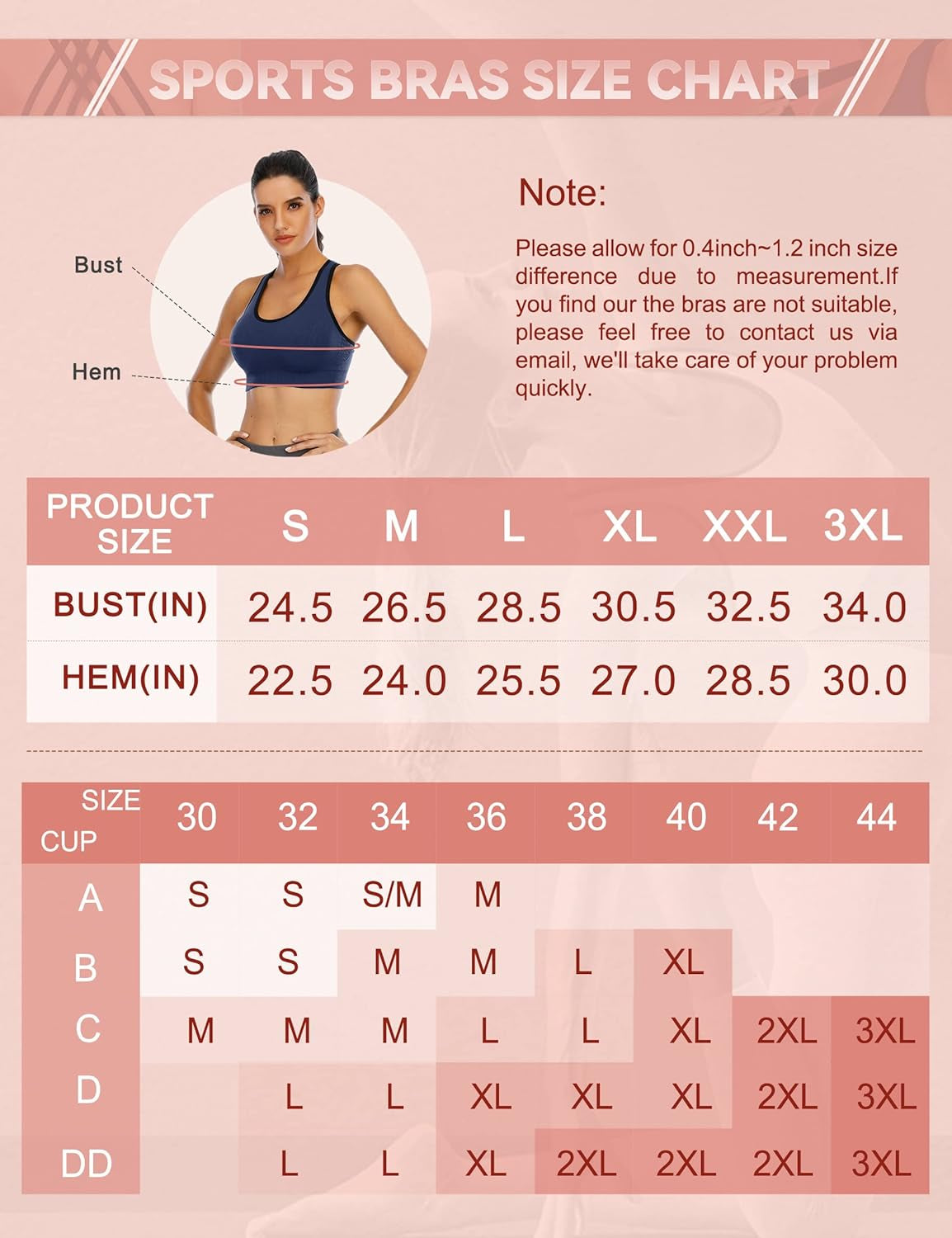 High Impact Sports Bras for Workout 