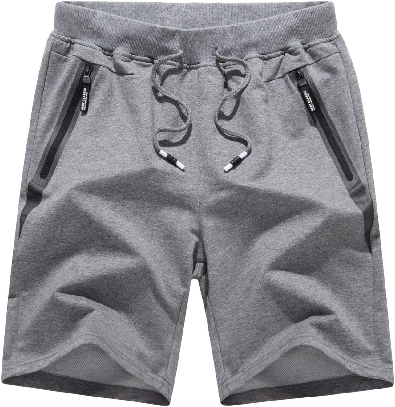 Lightweight Gym Training Workout Shorts Zipper Pockets