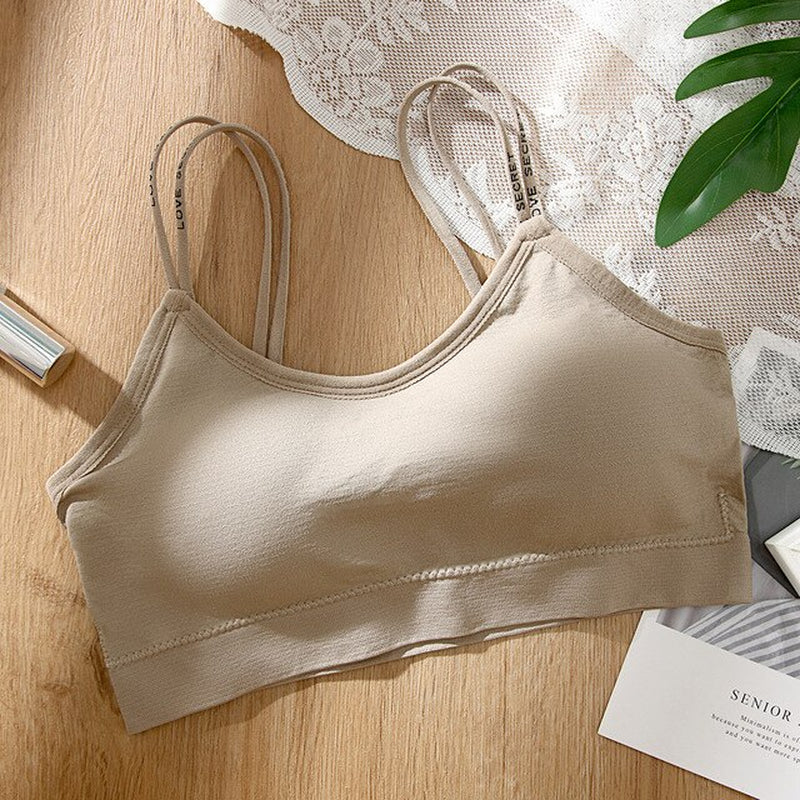 Thin Shoulder Strap Sports Bra