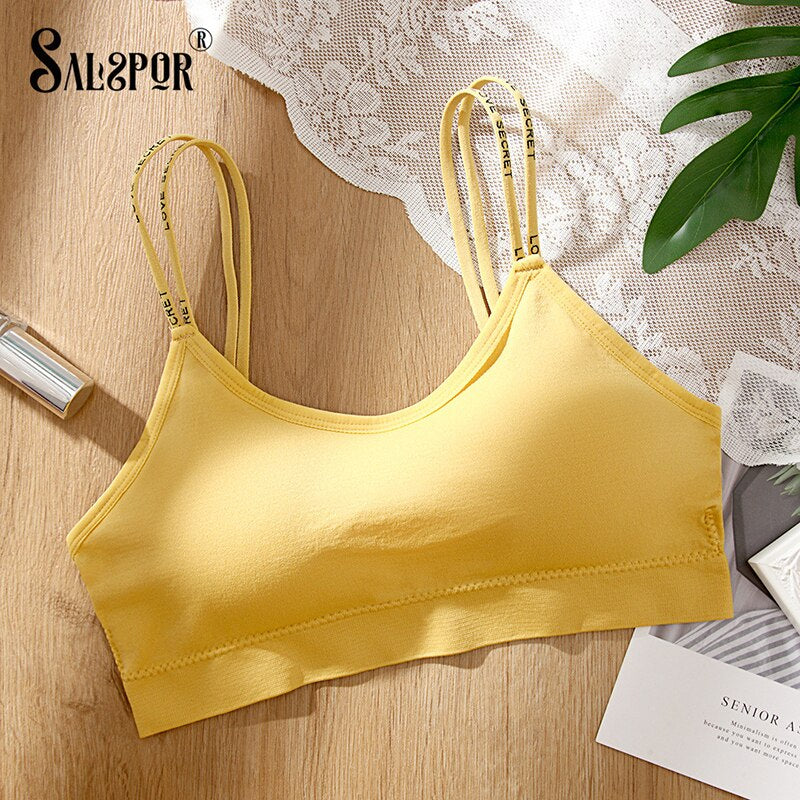 Thin Shoulder Strap Sports Bra