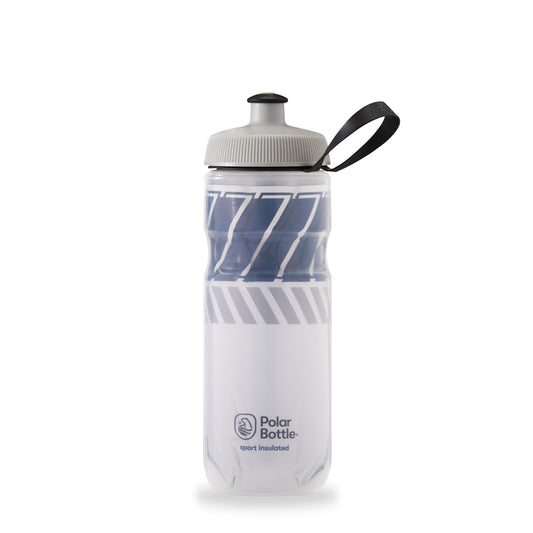 White/Navy Tempo 20 Oz Sport Insulated Water Bottle