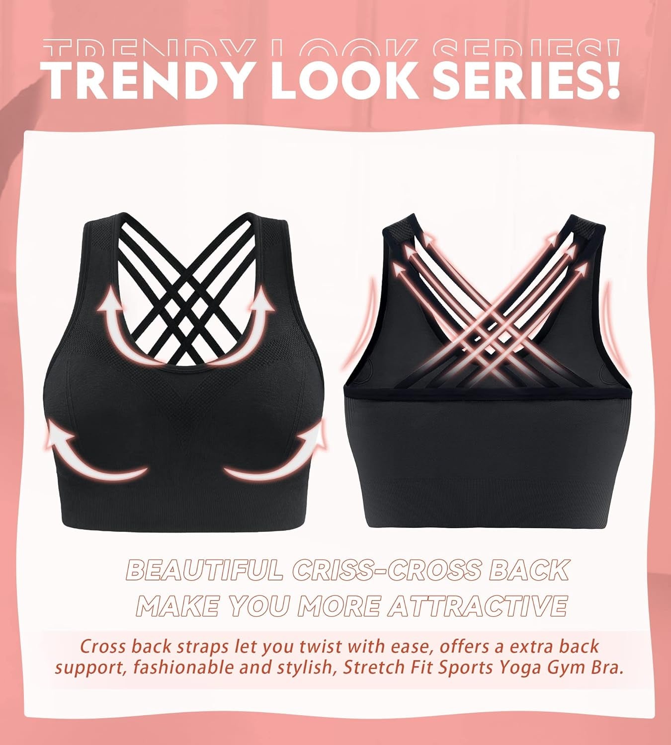 High Impact Sports Bras for Workout 