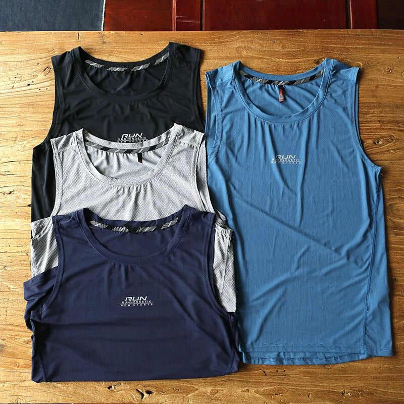 Workout Tank Top Men Sleeveless Shirt Running Vest Men Workout Clothing Running Singlets Men Summer Vest for Men Cycling Tops