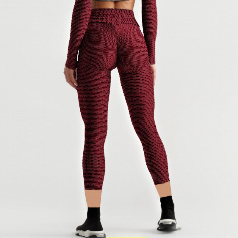 Sexy Butt Slim Cropped Pants Indoor Sports Workout Leggings Female